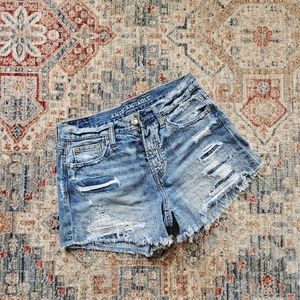 Size 2 hi rise festival shorts